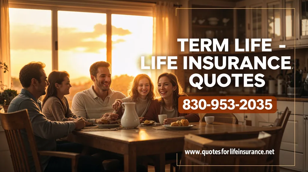 Family enjoying dinner together at sunset, representing term life insurance protection